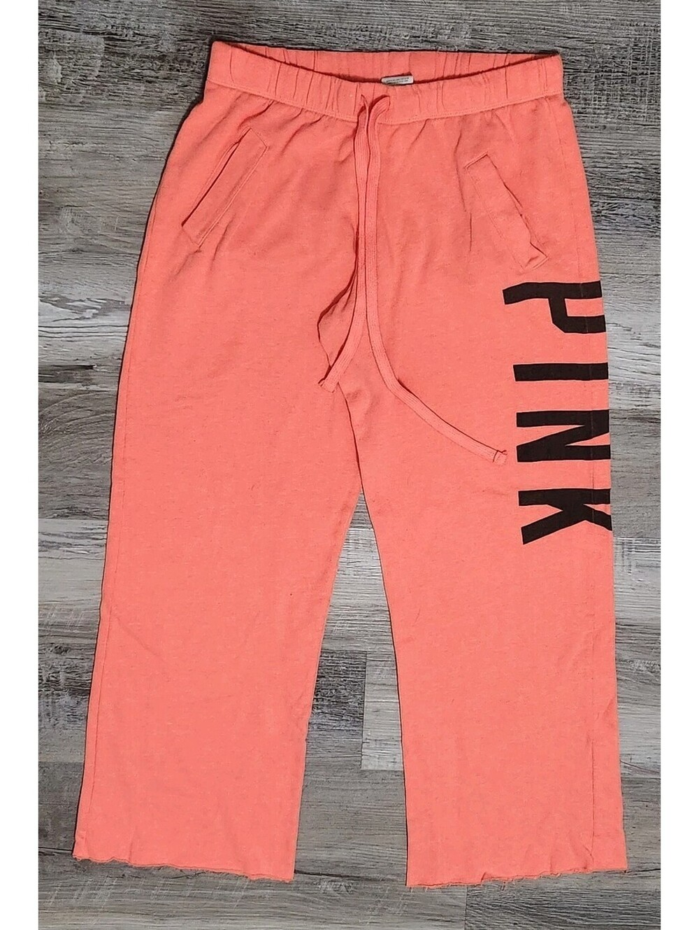 VTG Victoria Secret PINK Pants Wide Leg Baggy Boyfriend Y2k Small Orange